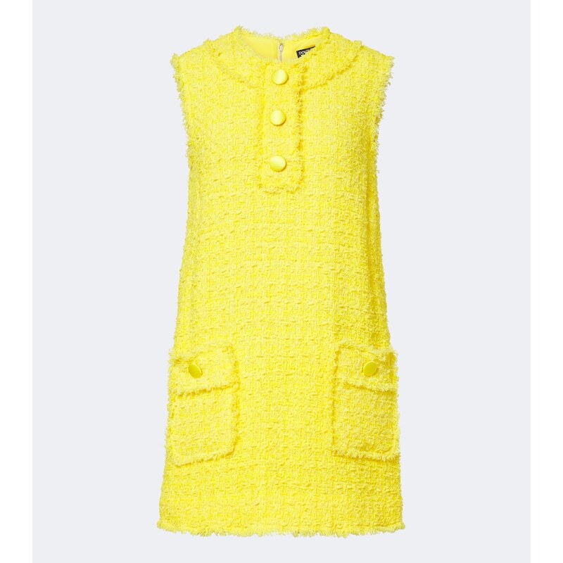 Dolce&Gabbana Cotton-blend tweed minidress