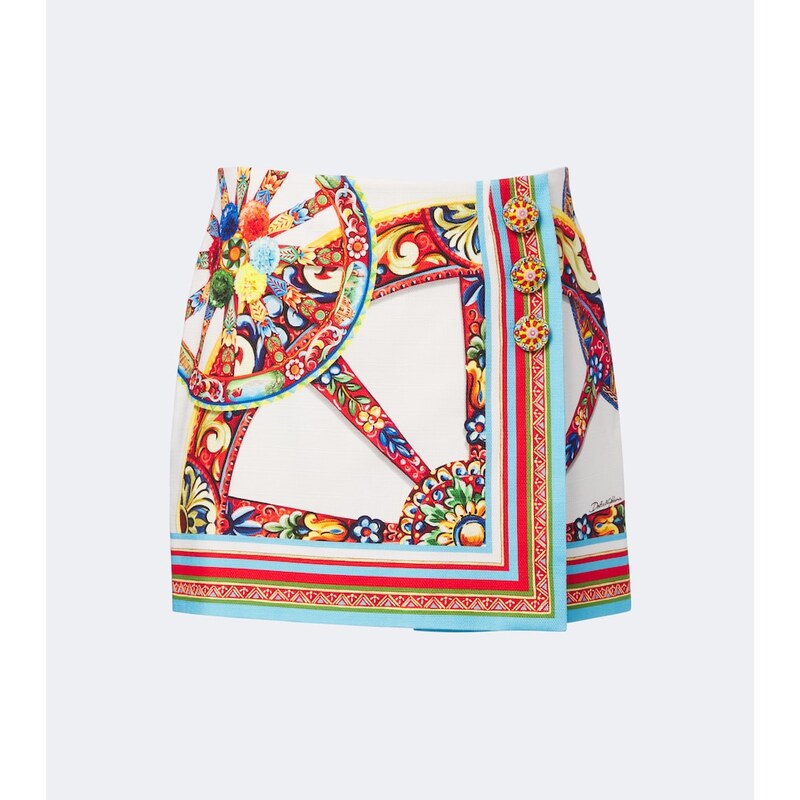 Dolce&Gabbana Carretto cotton miniskirt