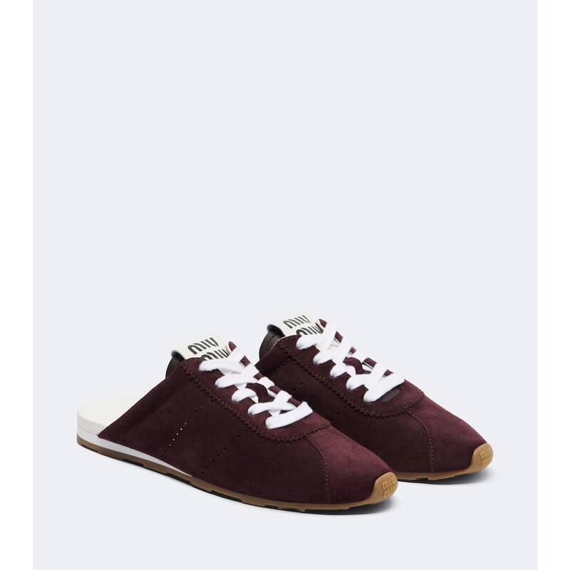 Miu Miu Suede sneaker mules