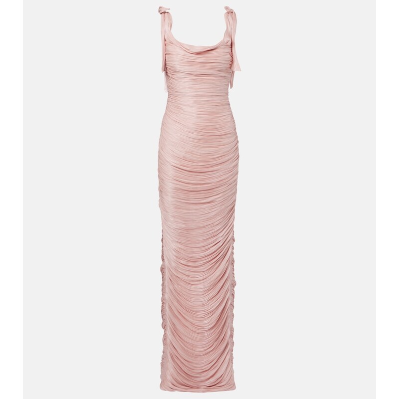Marmar Halim Ruched silk gown