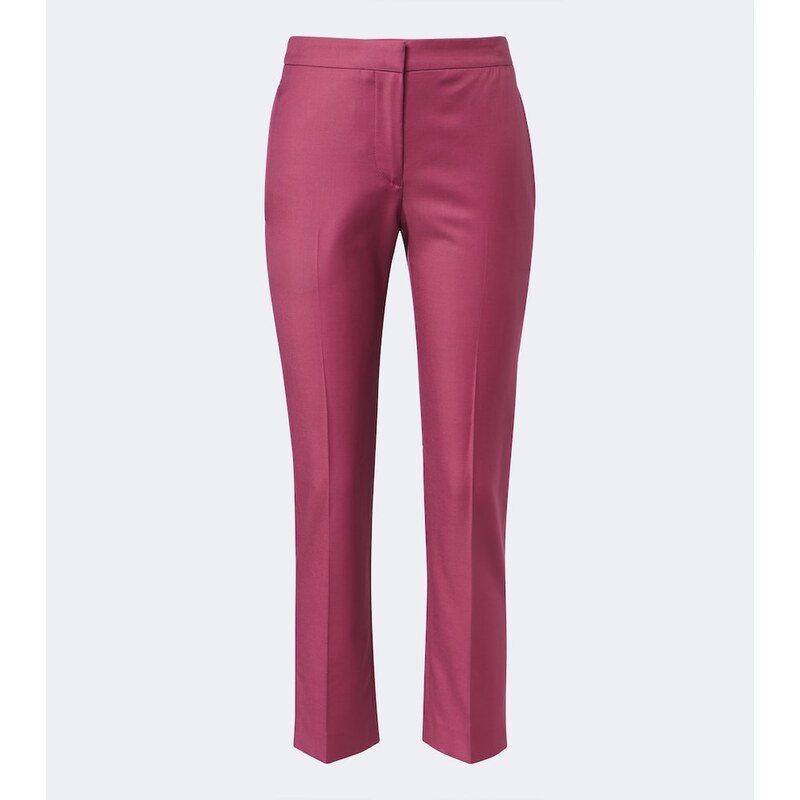 McQueen Wool gaberdine slim pants
