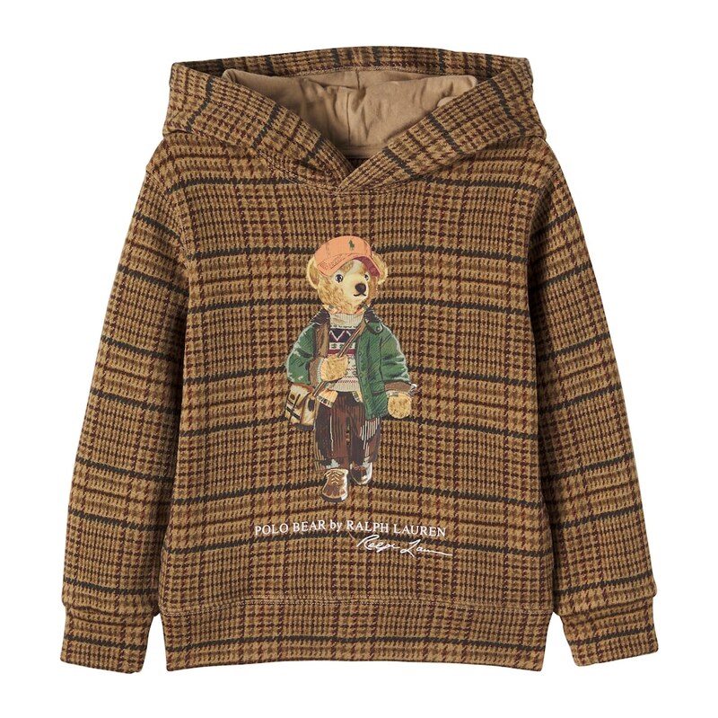 Polo Ralph Lauren Kids Polo Bear printed cotton-blend hoodie