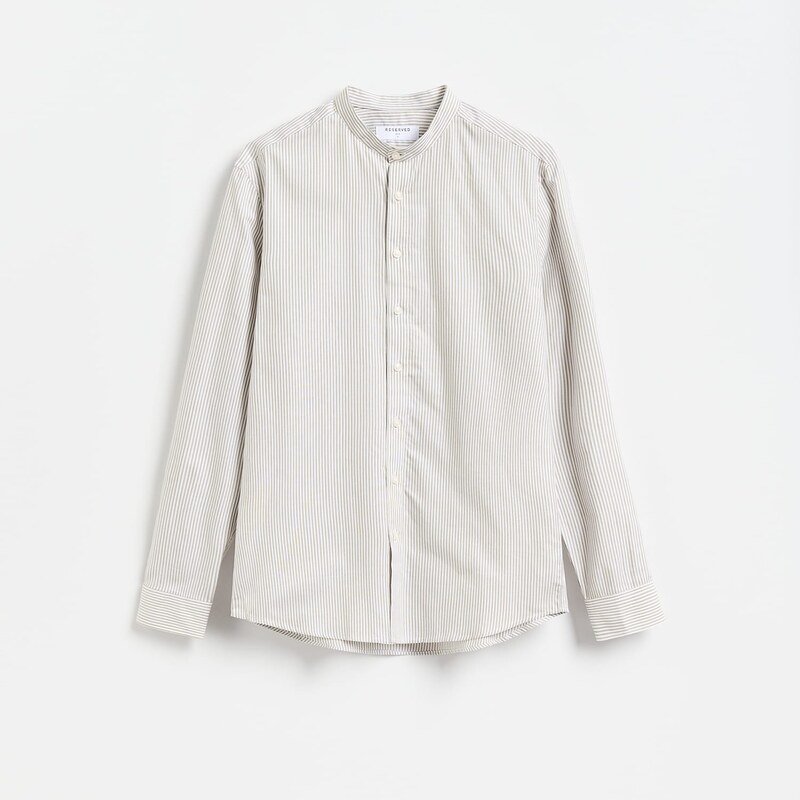 Reserved - MEN`S SHIRT - olivová