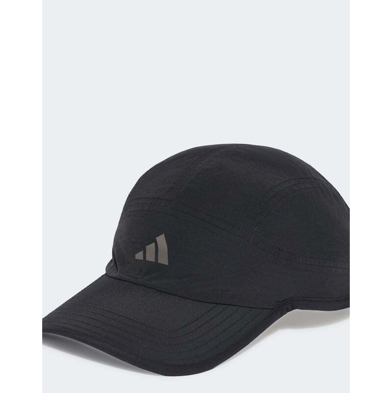 adidas performance Tech 5 panel cap in black / trace grey