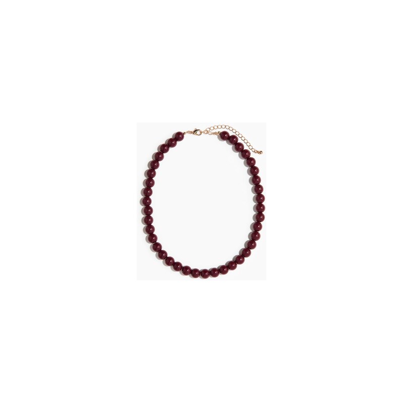H&M - Korálkový náhrdelník - Vínová