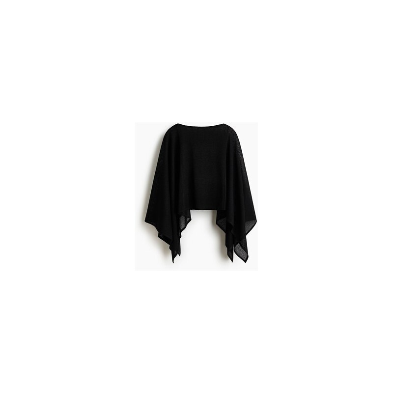 H&M - Pelerína z jemného úpletu - Černá