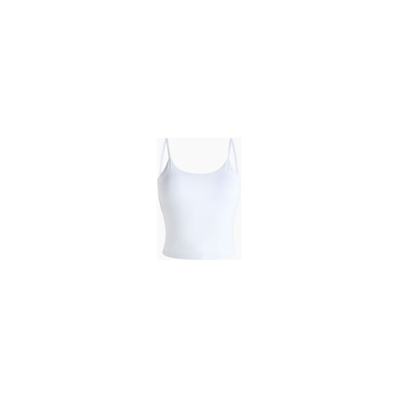 H&M - Sportovní tílkos všitou podprsenkou SoftMove - Bílá
