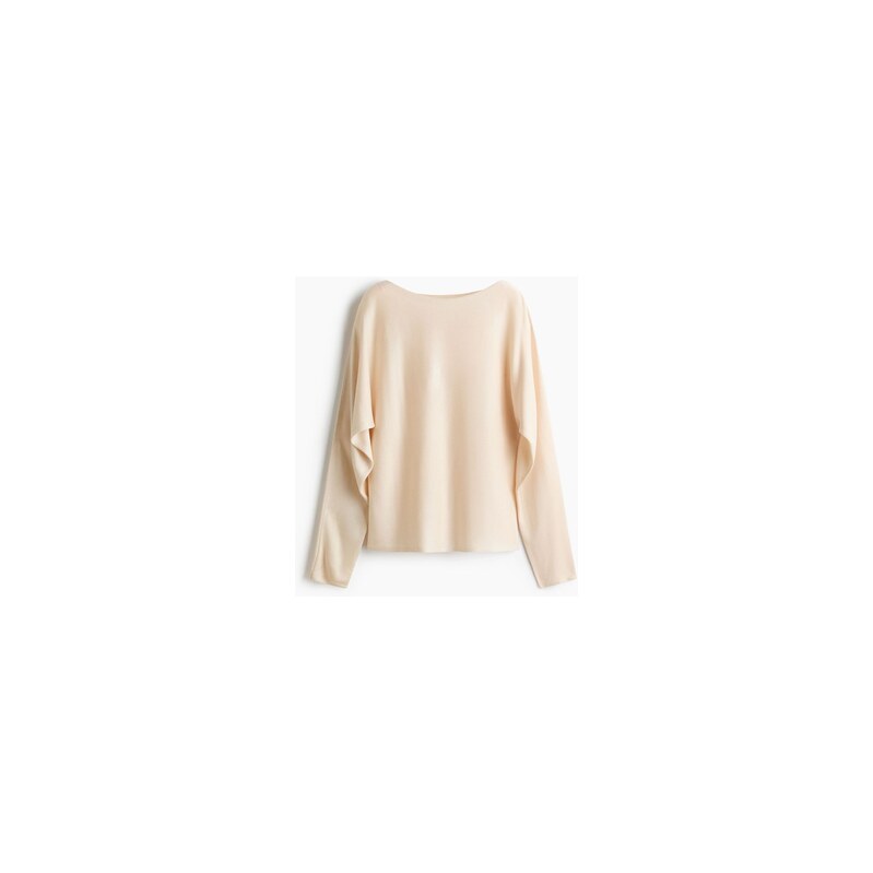 H&M - Svetr odhalující ramena - Světle Béžová