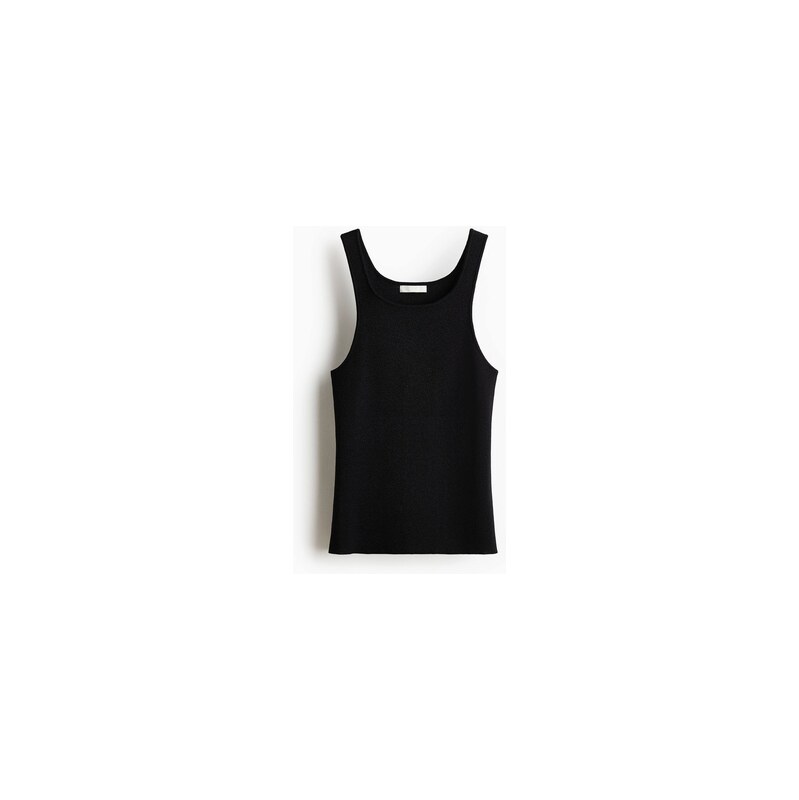 H&M - Tílkos průstřihem - Černá