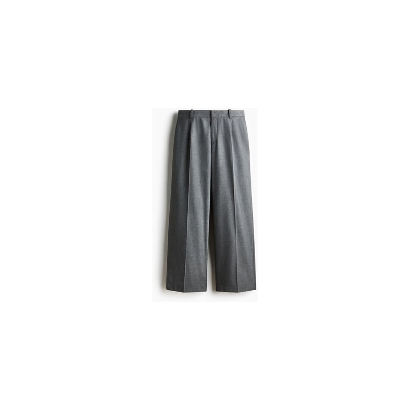 H&M - Elegantní kalhoty Loose Fit - Grey