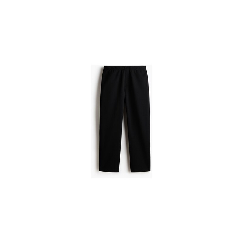 H&M - Teplákové kalhotys interlockem Relaxed Fit - Černá