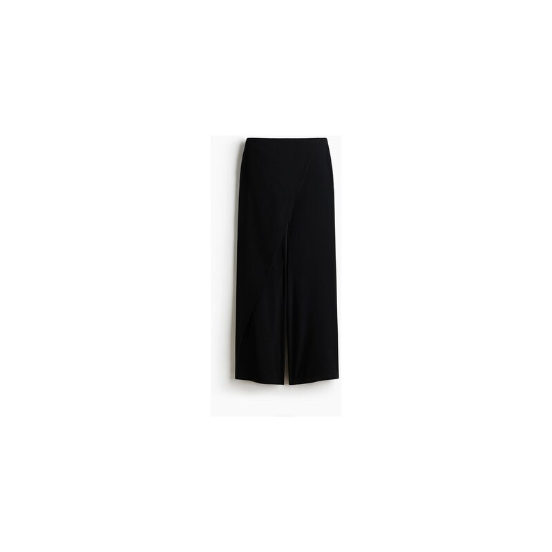 H&M - Elegantní kalhoty se zavinováním - Black