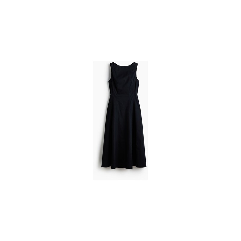 H&M - Keprové šatys průstřihem - Černá