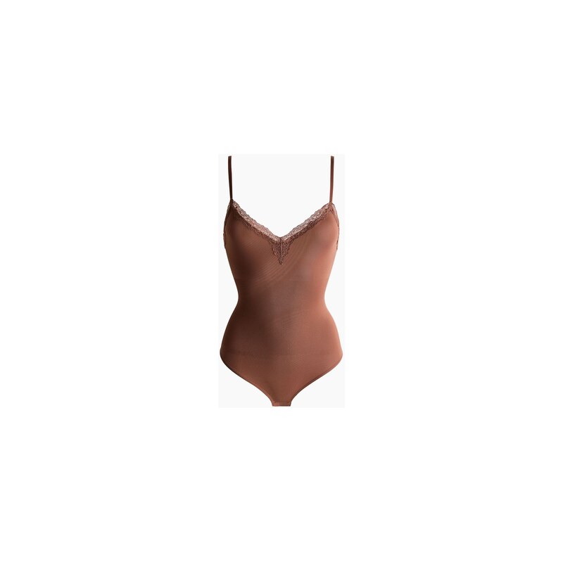 H&M - Body Light Shape Thong - Hnědá