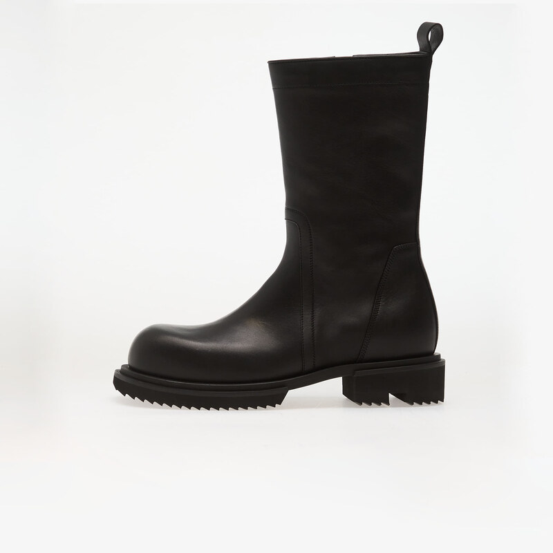 Rick Owens Leather Boots - Creeper Gabe Black