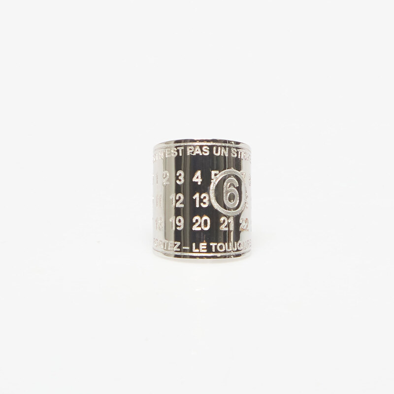 MM6 Maison Margiela Prsten MM6 Ring Palladio Polished L