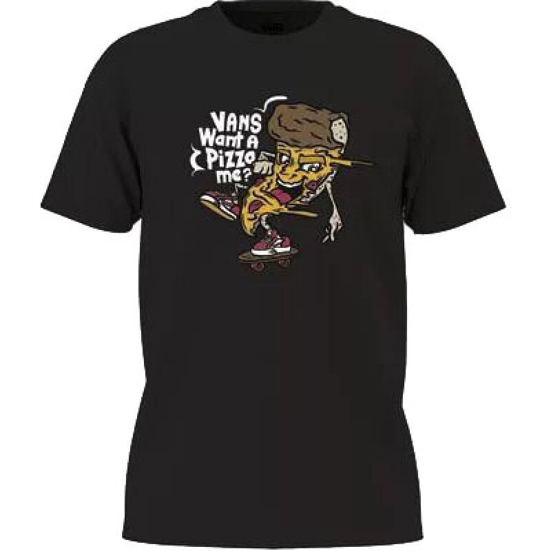TRIKO VANS Pizza e S/S YOUTH - černá -