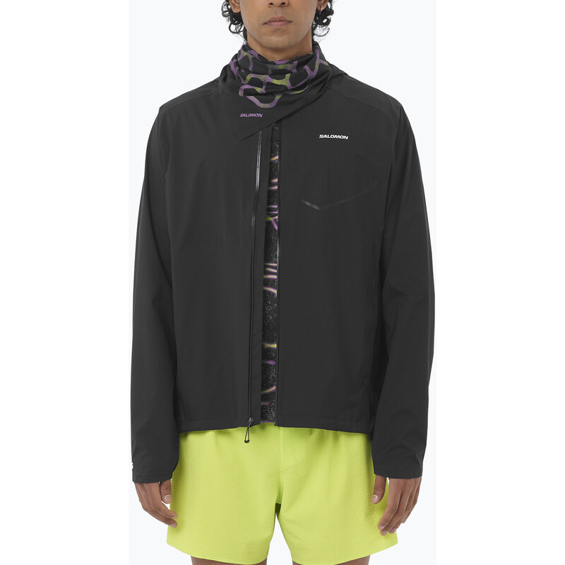 Pánská běžecká bunda Salomon Bonatti Waterproof dee black