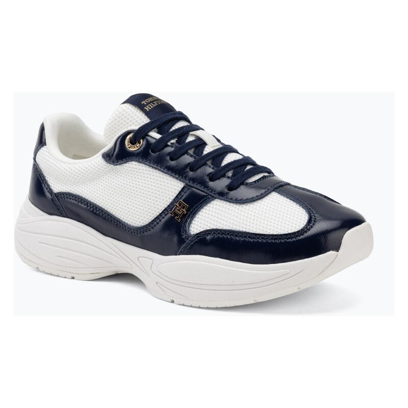 Dámské boty Tommy Hilfiger ModernRunner Shiny Leather yale navy