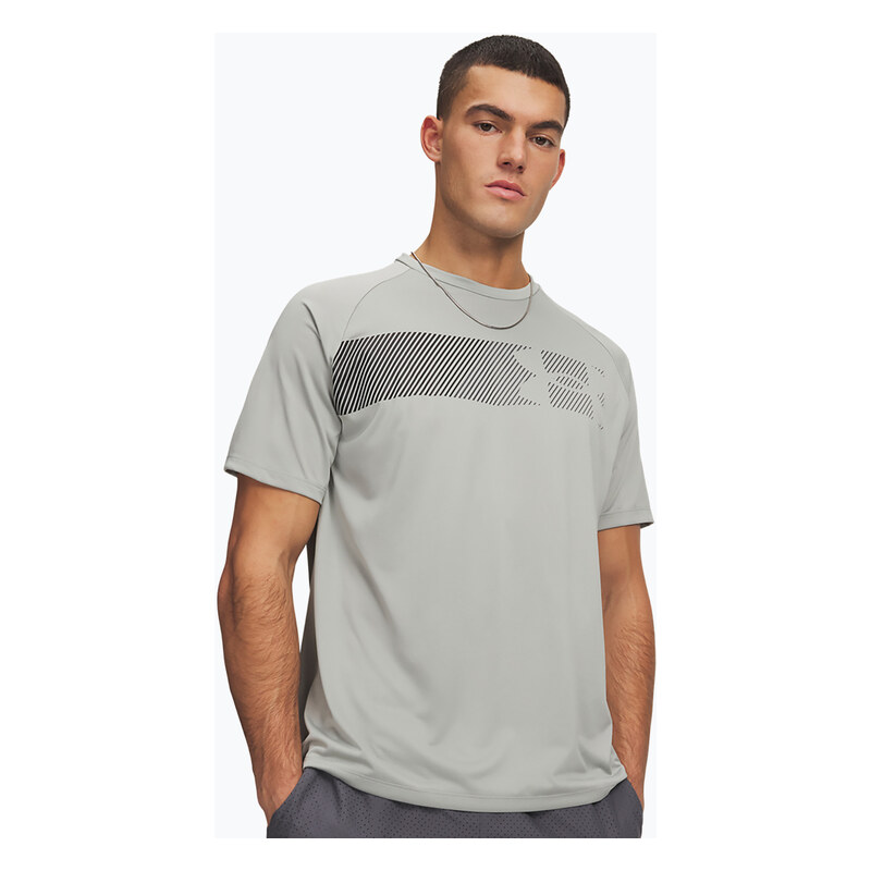 Pánské tréninkové tričko Under Armour Tech Graphic Tee titanium