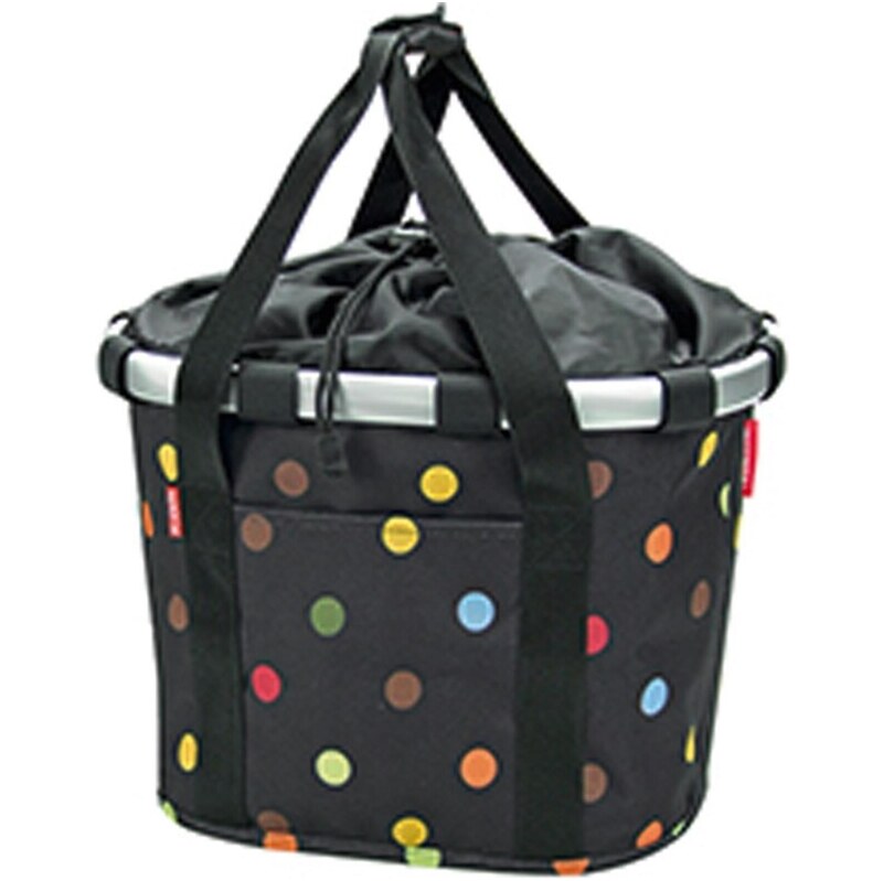 KLICKFIX REISENTHEL Bikebasket Dots Lenkerkorb Schwarz Klickfix