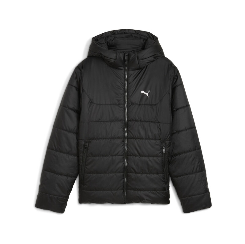 PUMA Dětská běh prošívaná bunda kapuce Essentials PUMA
