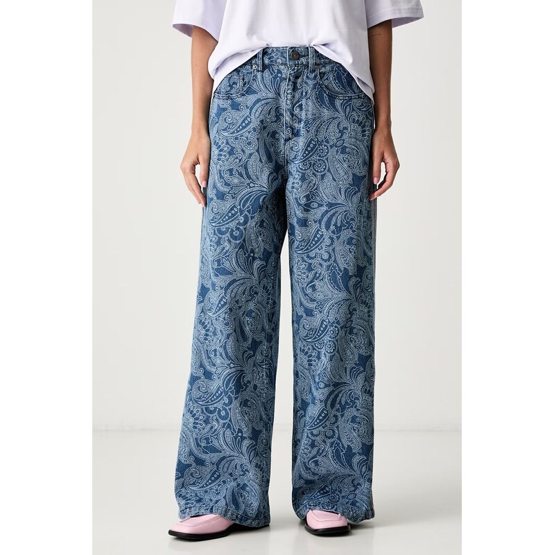 adidas Originals wide leg džíny dámské Liberty