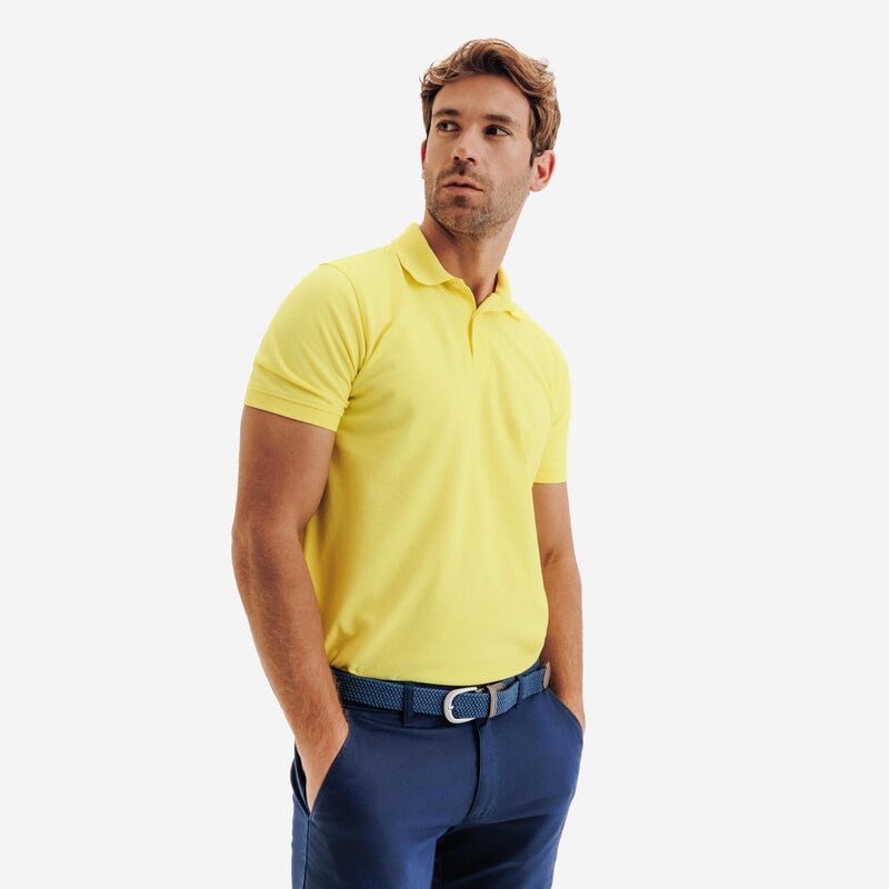 INESIS Pánské golfové polo s krátkým rukávem MW500