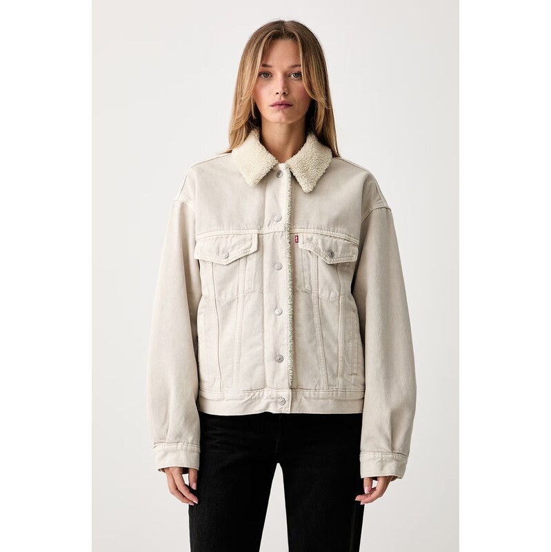 Levis džínová bunda dámská džínová 90S SHERPA