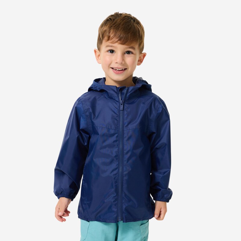 QUECHUA Dětská turistická nepromokavá bunda MH 100 Kid 2–6 let