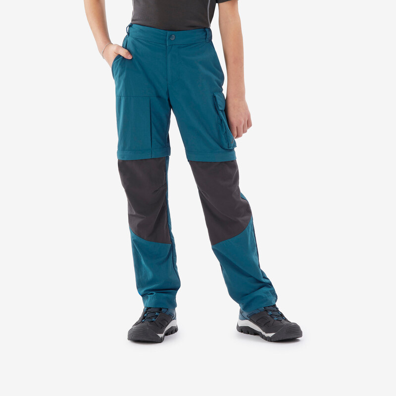 QUECHUA Dětské turistické odepínací kalhoty 2v1 MH 500 7–15 let