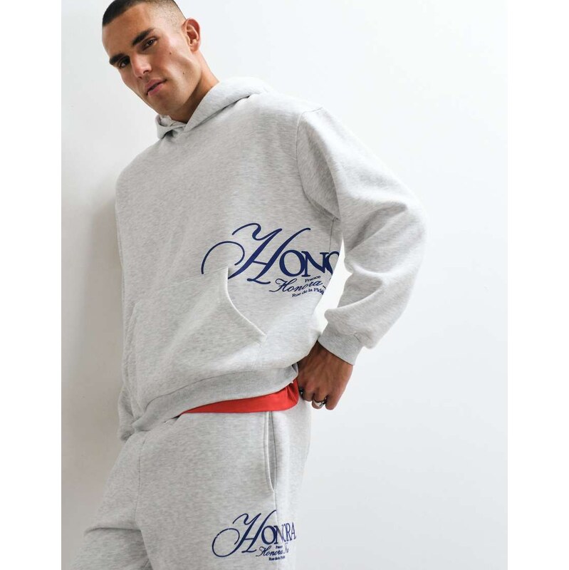 ASOS DESIGN oversized polycotton hoodie with pigment print in