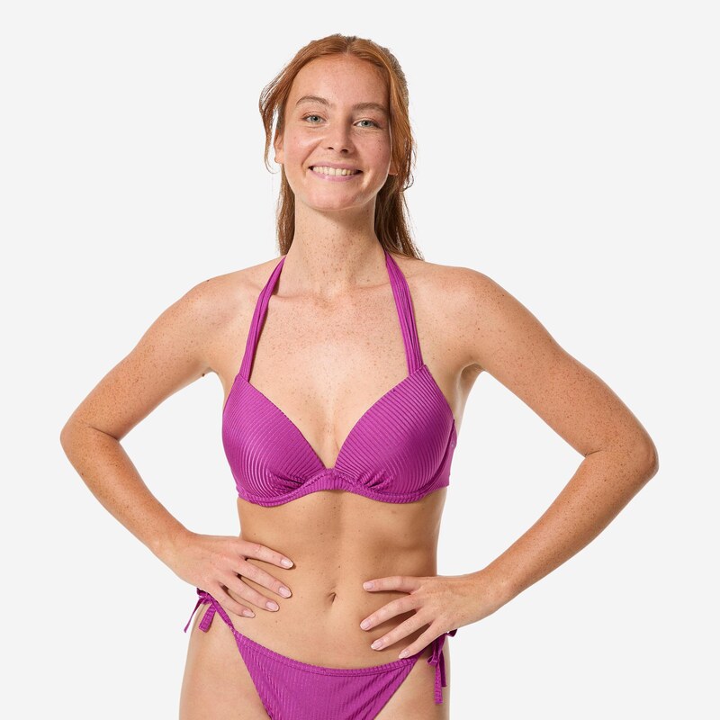 DECATHLON Dámské plavky horní díl Elena Folk s push-up efektem a