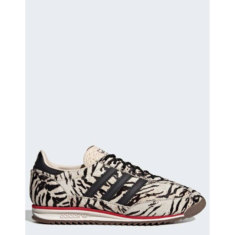 adidas Originals SL 72 OG trainers in zebra print-White
