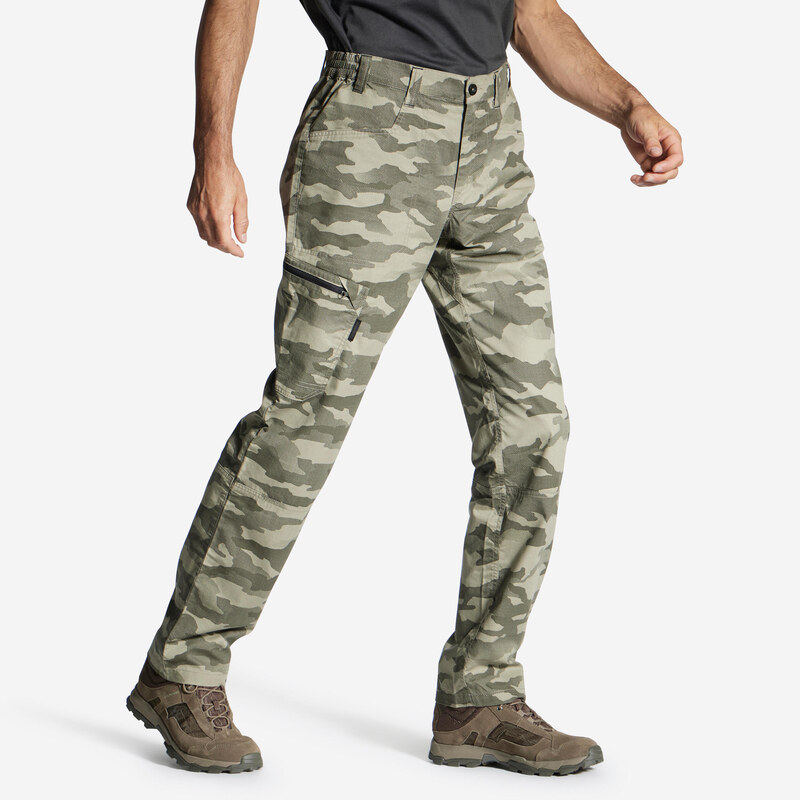 SOLOGNAC Lehké maskovací kalhoty Camo 100 zelené