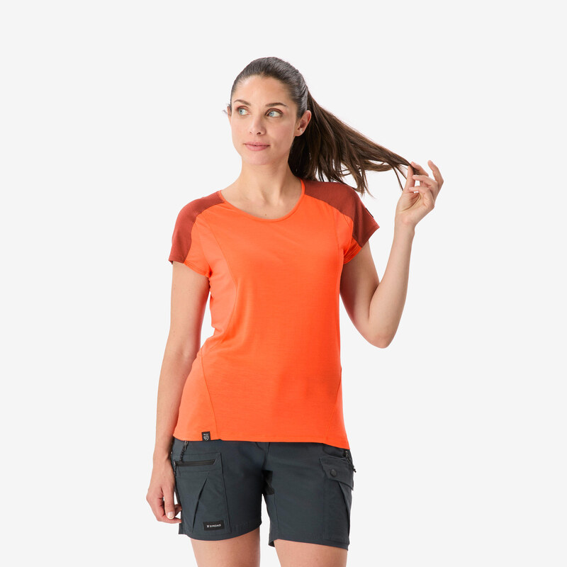 SIMOND Dámské tričko na trek s krátkým rukávem z merino vlny Merino 116962346