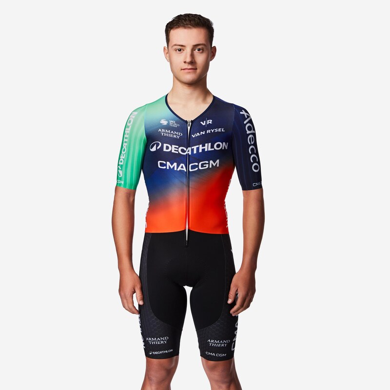 VAN RYSEL Oficiální cyklistická kombinéza aero RCR-F Decathlon