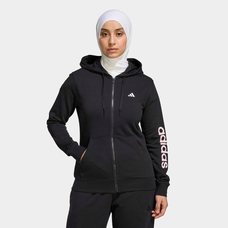 ADIDAS Dámská fitness mikina s kapucí na zip