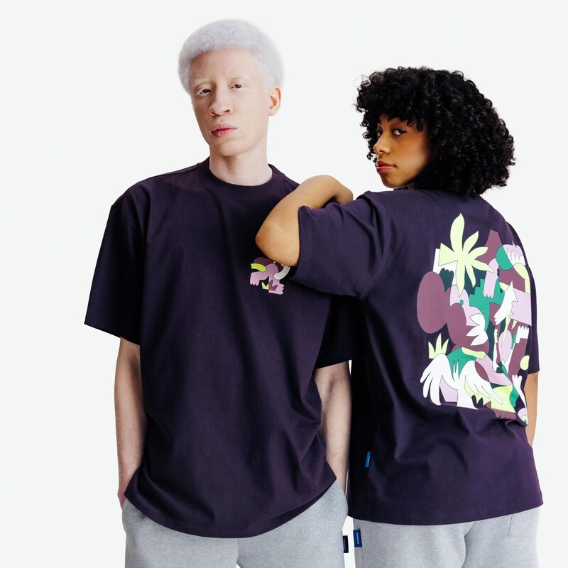 DECATHLON Unisex tričko s grafikou Elementals
