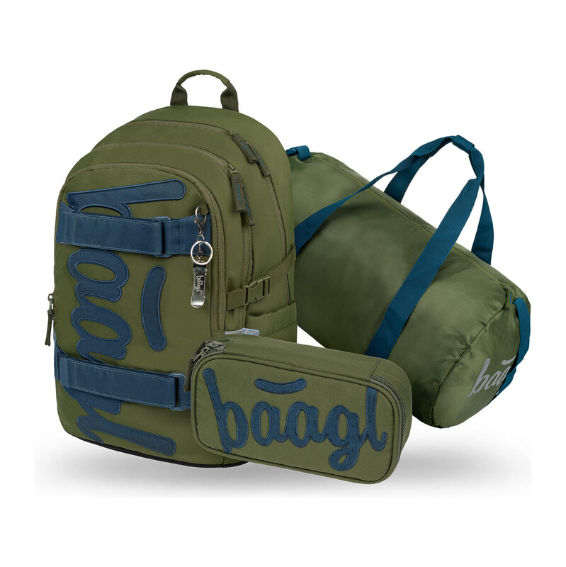 BAAGL Školní set Skate Olive