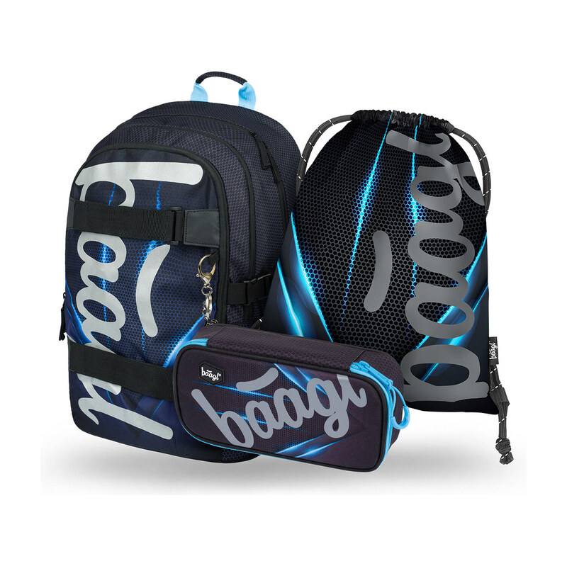BAAGL Školní set Skate Bluelight