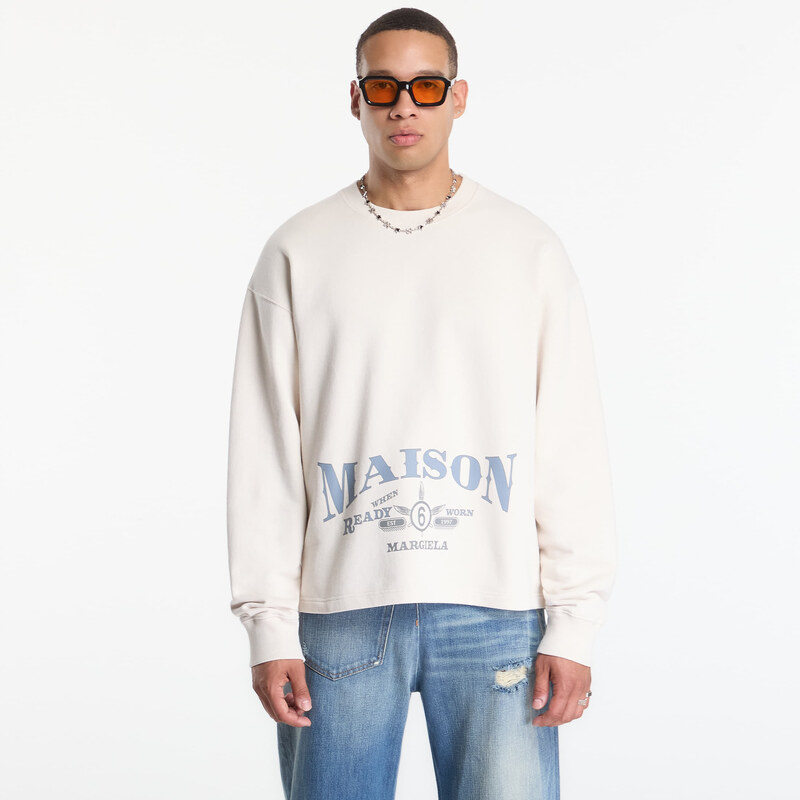 MM6 Maison Margiela Mikina MM6 Sweatshirt Off White L