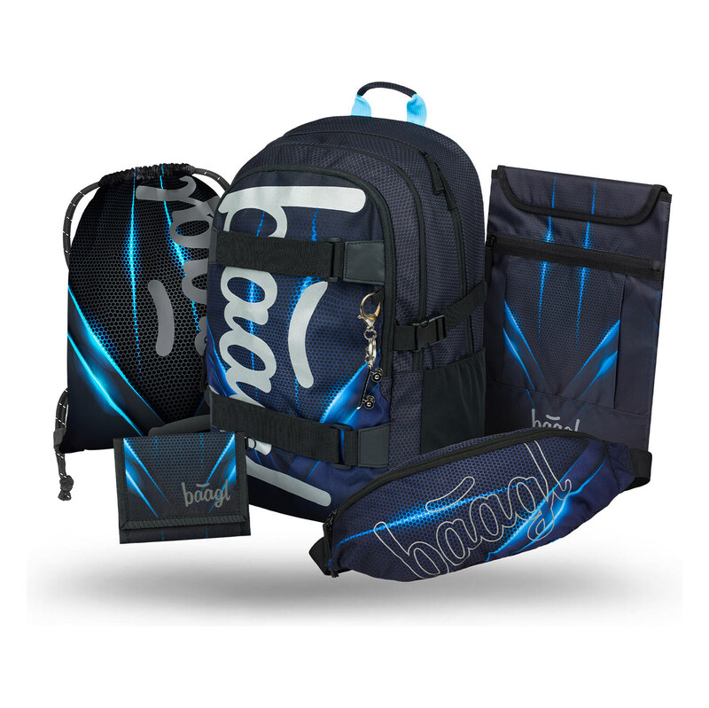BAAGL Školní set Skate Bluelight III