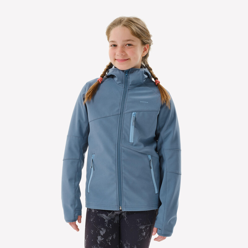 QUECHUA Dětská turistická softshellová bunda MH 900