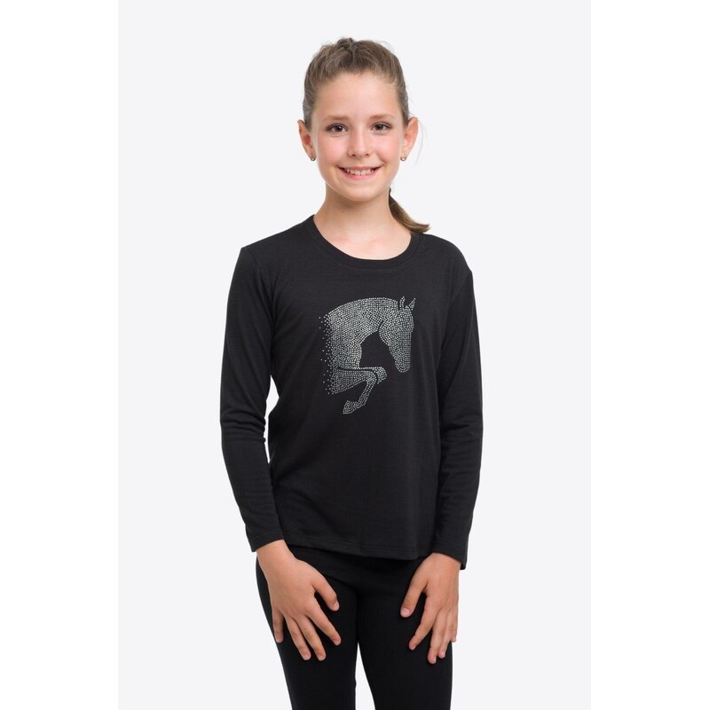 CAVALLIERA Bavlněný top Jumping Star Kids-Dlouhý rukáv