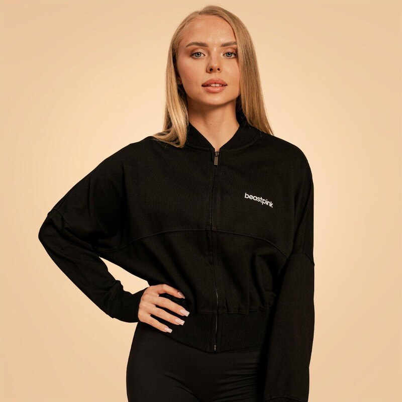 BEASTPINK Dámská mikina na zip Bliss Black