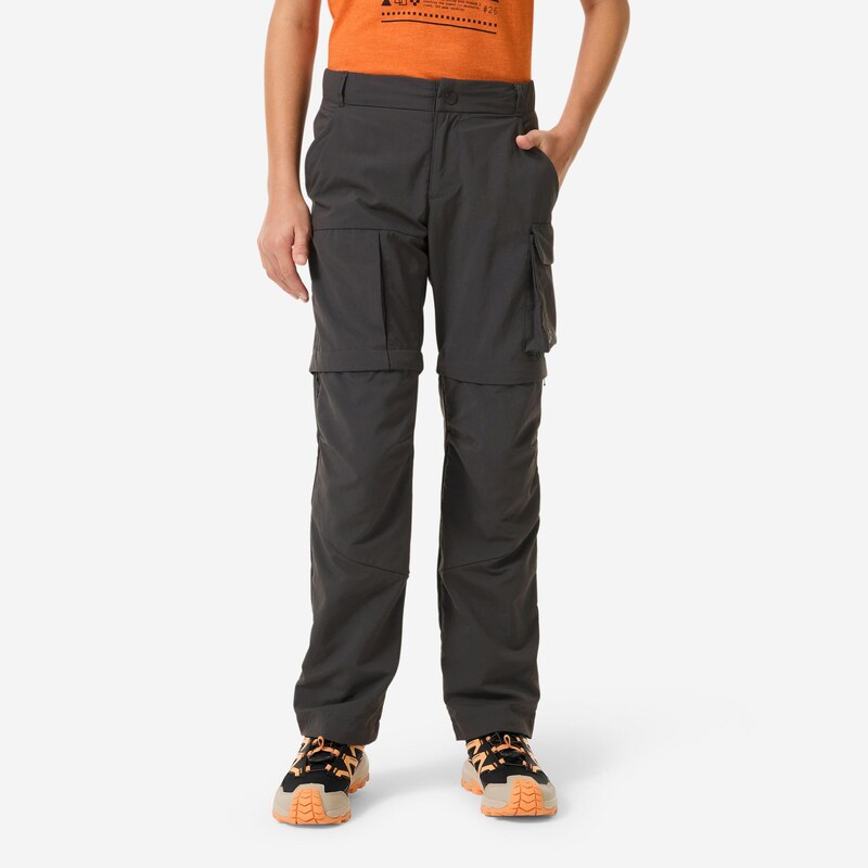 QUECHUA Dětské turistické kalhoty odepínací MH 500 7–15 let