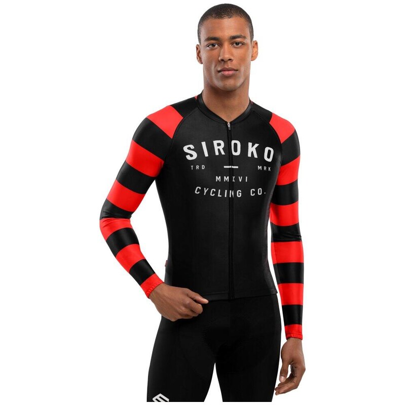 SIROKO Pánský cyklistický dres s dlouhým rukávem M2 Rider