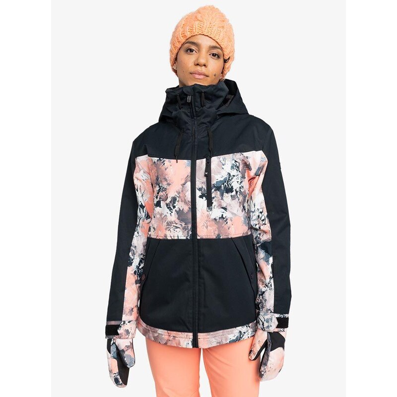 ROXY bunda ROXY Presence Parka PEACH PINK DREAMY PICTURE