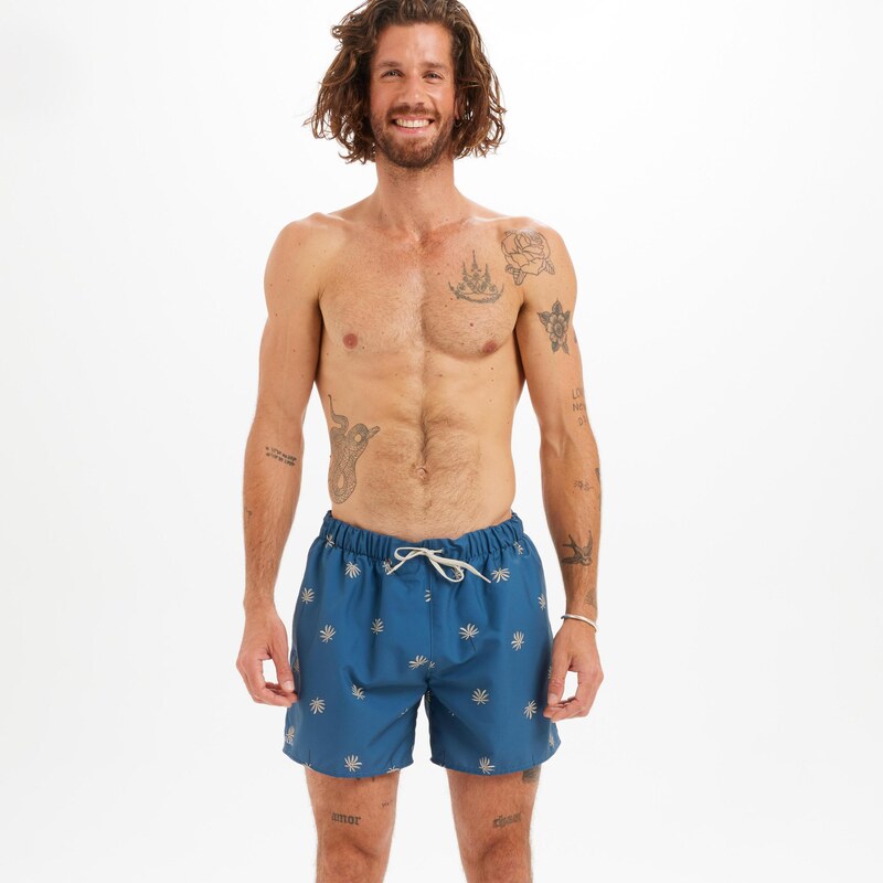DECATHLON Pánské surfařské kraťasy 100 15 Cycas